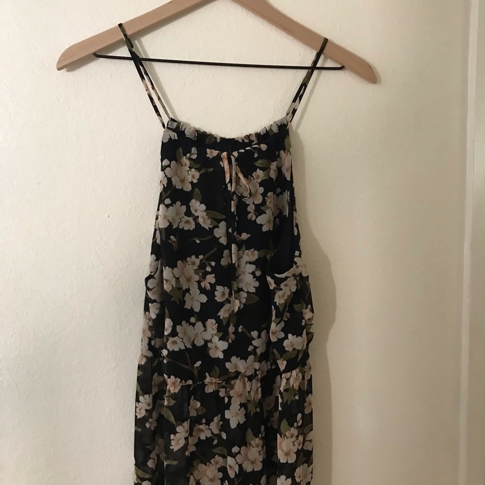 Forever 21 black floral maxi